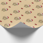 Weihnachts Wintertiere Weihnachtsfeiertage Otters Geschenkpapier (Ecke)