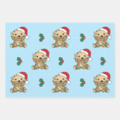 Weihnachts Wintertiere Weihnachtsfeiertage Otters Geschenkpapier Set (Vorderseite 3)