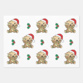 Weihnachts Wintertiere Weihnachtsfeiertage Otters Geschenkpapier Set (Vorderseite 2)