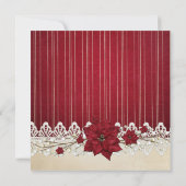 Weihnachts-Winterurlaub-Brautparty Einladung (Rückseite)