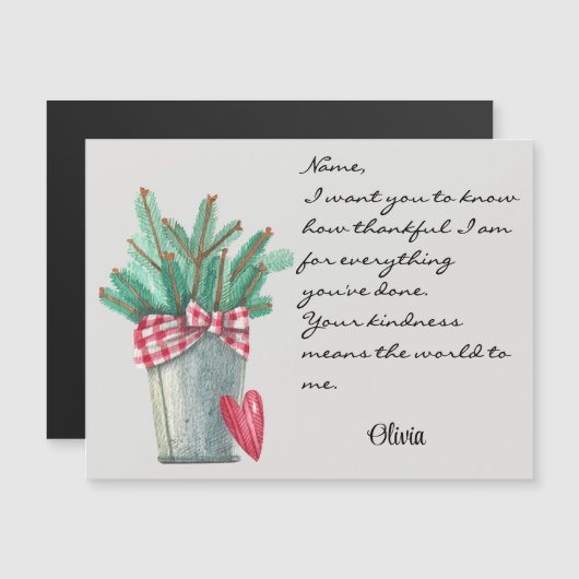 Weihnachts Winterurlaub Generic Magnetic Card Magnetkarte (Vorne/Hinten)