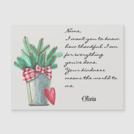 Weihnachts Winterurlaub Generic Magnetic Card Magnetkarte