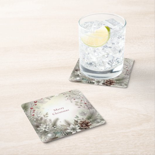 Weihnachts-Winterurlaub Untersetzer (Vor Ort)