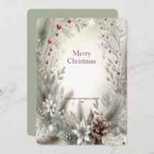 Weihnachts-Winterurlaubskarte