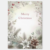 Weihnachts-Winterurlaubsmagnet Magnet (Vorderseite)