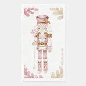 Weihnachts-Winterwunderland Süßspeise Nutcracker Serviette (Vorderseite)