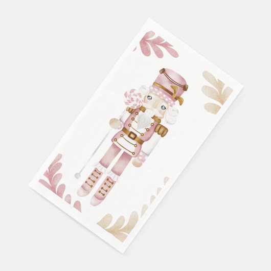 Weihnachts-Winterwunderland Süßspeise Nutcracker Serviette (Ecke)