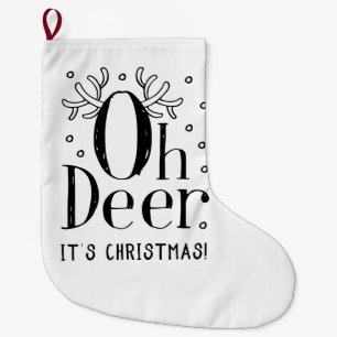 Weihnachts-Wohngestaltung Strumpf oh Hirsche Großer Weihnachtsstrumpf