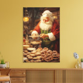 Weihnachts-Wohngestaltung Weihnachtsgebäck Leinwanddruck (Insitu (Wohnzimmer))