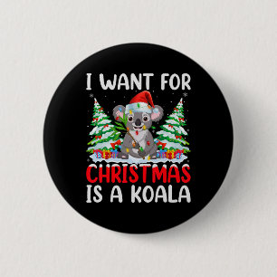 Weihnachts Wollte ich einen Weihnachtsbaum, ist ei Button
