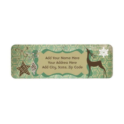 Weihnachts Wonderland Holiday Address Labels (Vorne)