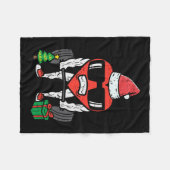 Weihnachts-Workout-Herz-Lifting Weihnachtsgymnasti Fleecedecke (Vorderseite (Horizontal))