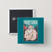 Weihnachts-Workout-Mann-Geschenk für GYM-Sportsman Button (Vorne & Hinten)