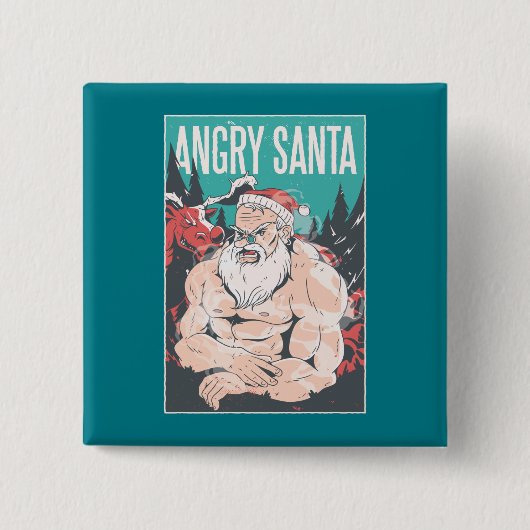 Weihnachts-Workout-Mann-Geschenk für GYM-Sportsman Button (Vorderseite)