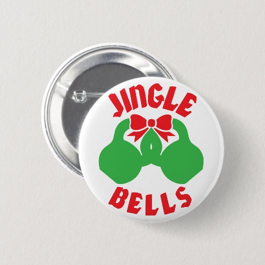 Weihnachts-Workout-Motivation Jingle "Kettle Bells Button (Vorne & Hinten)