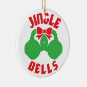 Weihnachts-Workout-Motivation Jingle "Kettle Bells Keramikornament (Rechts)