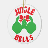 Weihnachts-Workout-Motivation Jingle "Kettle Bells Keramikornament (Links)