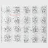 Weihnachts-Wortsuche-Geschenkpapier Geschenkpapier (Flach)