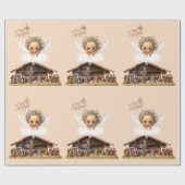 Weihnachts-Wrackpapier Baby Jesus Geschenkpapier (Flach)