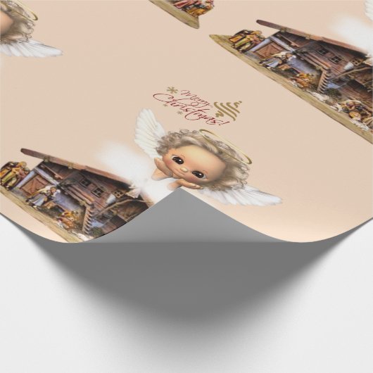 Weihnachts-Wrackpapier Baby Jesus Geschenkpapier (Ecke)
