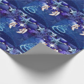 Weihnachts-Wrackpapier-Engel Geschenkpapier (Ecke)