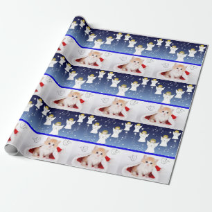 Weihnachts-Wrackpapier-Engel Geschenkpapier