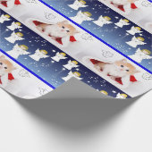 Weihnachts-Wrackpapier-Engel Geschenkpapier (Ecke)