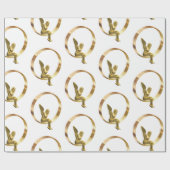 Weihnachts-Wrackpapier-Engel Geschenkpapier (Flach)