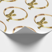 Weihnachts-Wrackpapier-Engel Geschenkpapier (Ecke)