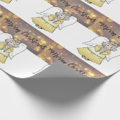 Weihnachts-Wrackpapier-Engel Geschenkpapier (Ecke)