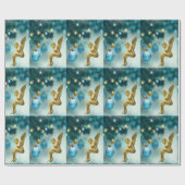Weihnachts-Wrackpapier-Engel Geschenkpapier (Flach)