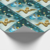 Weihnachts-Wrackpapier-Engel Geschenkpapier (Ecke)