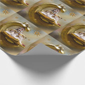 Weihnachts-Wrackpapier-Engel Geschenkpapier (Ecke)