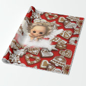 Weihnachts-Wrackpapier-Engel Geschenkpapier (Ungerollt)