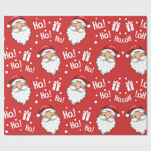 Weihnachts-Wrap-Papier Ho Ho Geschenkpapier