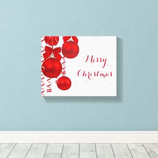 Weihnachts-Wrapped Canvas Leinwanddruck (Insitu (Holzboden))