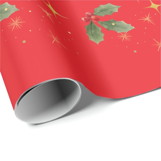 Weihnachts-Wrapper-Rot-Papier Geschenkpapier (Rolleneckpunkt)