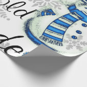 Weihnachts-Wrapping Paper Baby es ist kalt draußen Geschenkpapier (Ecke)