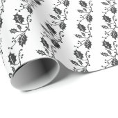Weihnachts-Wrapping Paper-Black Holly Wrapping Pap Geschenkpapier (Rolleneckpunkt)