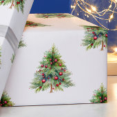 Weihnachts-Wrapping Paper - Eleganter Wasserfarben Geschenkpapier