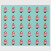 Weihnachts-Wrapping Paper - Funky Christmas Tree Geschenkpapier (Flach)