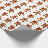 Weihnachts-Wrapping Paper Gingerbread Man Geschenkpapier (Ecke)