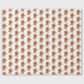 Weihnachts-Wrapping Paper Gingerbread Man Geschenkpapier (Flach)