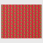 Weihnachts-Wrapping Paper Gingerbread Man Geschenkpapier (Flach)