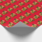 Weihnachts-Wrapping Paper Gingerbread Man Geschenkpapier (Ecke)