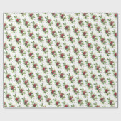 Weihnachts-Wrapping Paper Holiday Holly Geschenkpapier (Flach)