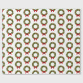 Weihnachts-Wrapping Paper Holiday Wreath Geschenkpapier (Flach)