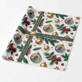 Weihnachts-Wrapping Paper mit Foto und Text Geschenkpapier (Ungerollt)