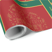 Weihnachts-Wrapping Paper mit Foto und Text Geschenkpapier (Rolleneckpunkt)