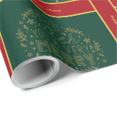 Weihnachts-Wrapping Paper mit Foto und Text Geschenkpapier (Rolleneckpunkt)